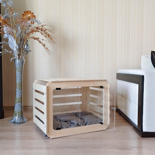 Handmade Dog Kennel: Modern Wooden Dog House