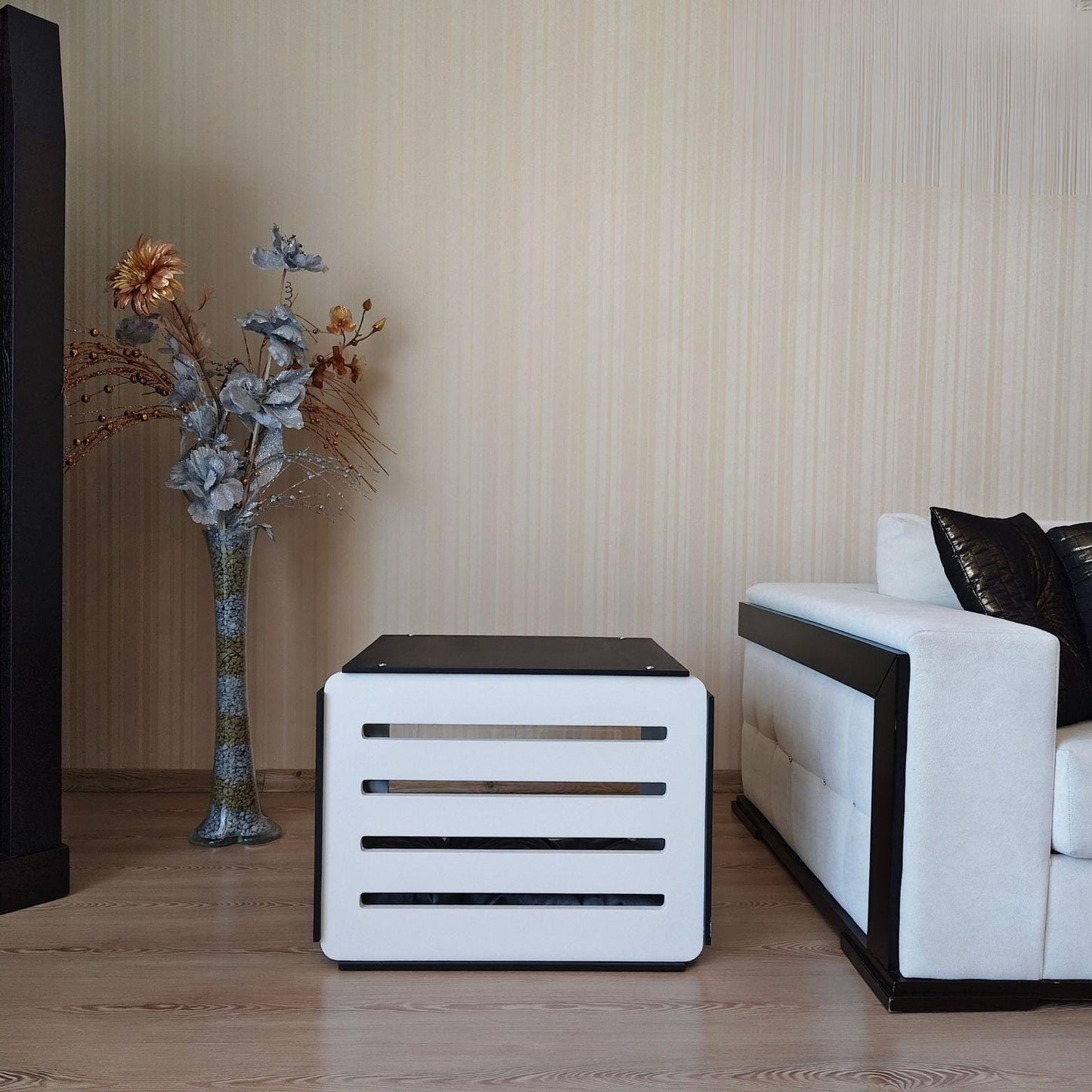 Handmade Dog Crate Furniture: Modern Indoor Pet House