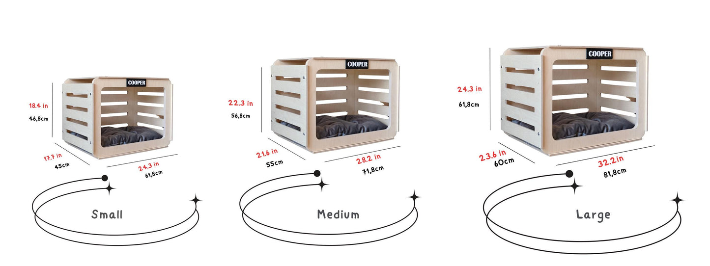 Modern Birch Plywood Dog House: Indoor Pet Crate Bed