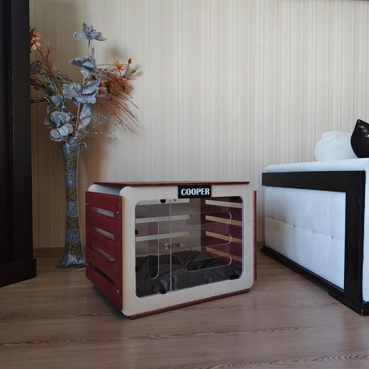 Handmade Dog House: Modern Indoor Dog Kennel
