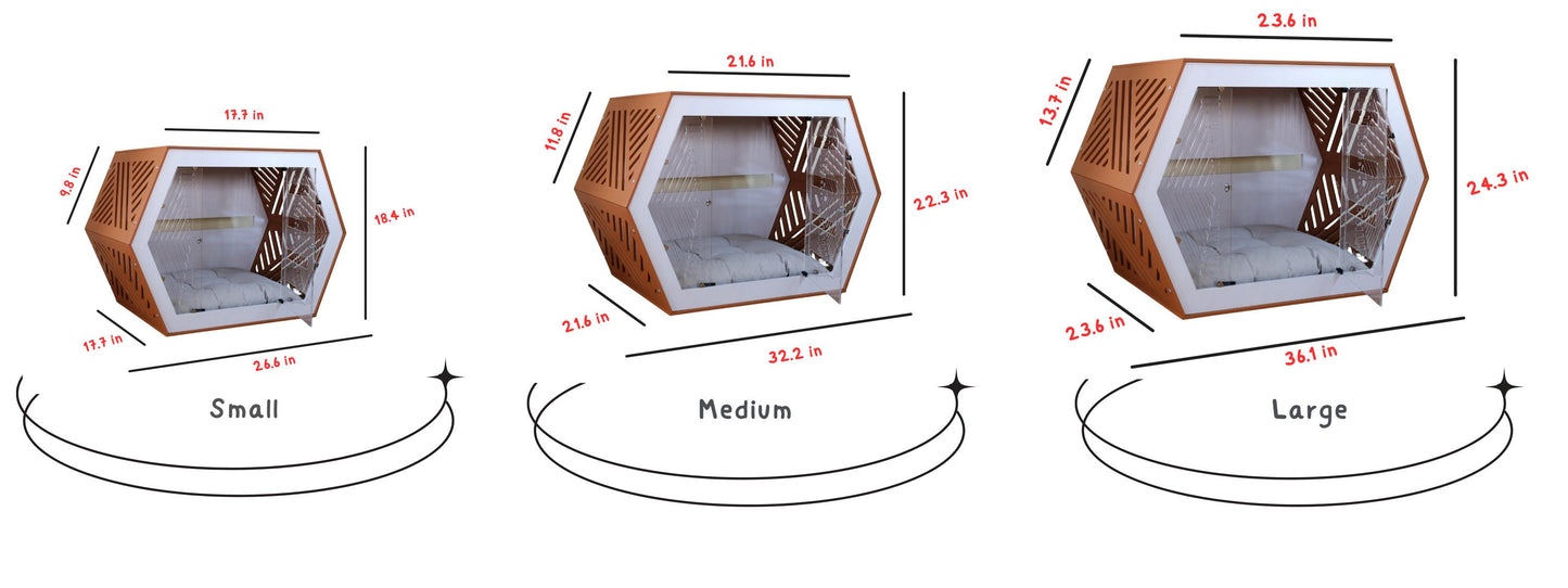 Modern Birch Plywood Dog House: Indoor Pet Crate with Cushion