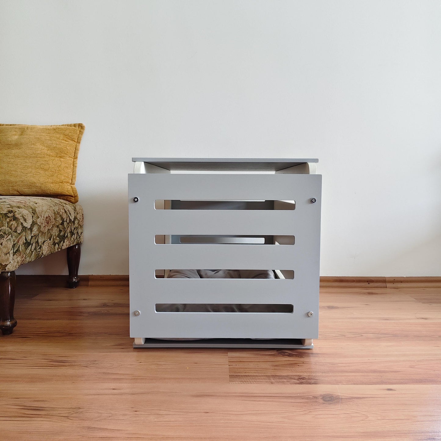 Modern Pet House: Indoor Dog Crate, Optional With Door